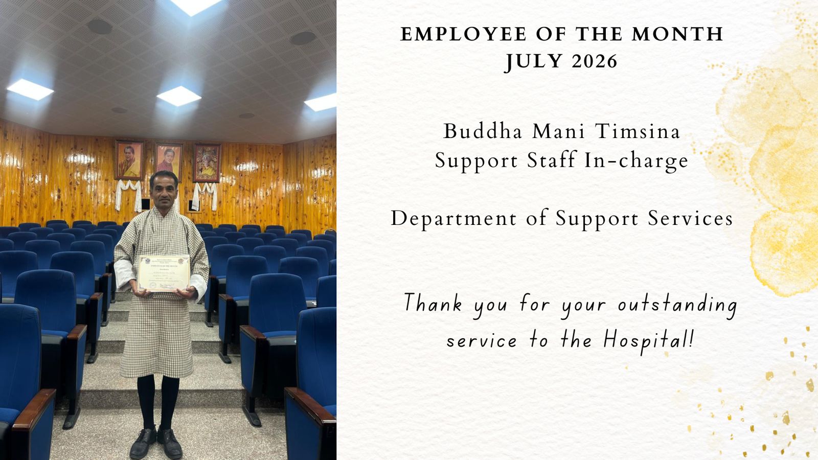 Employee Of The Month ‘July 2026’